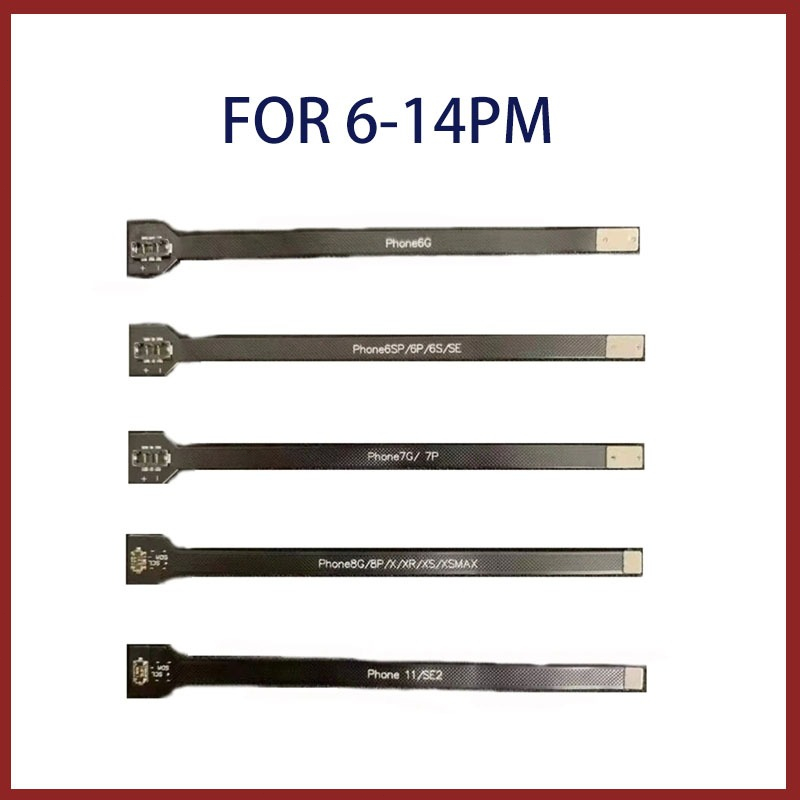 แบตเตอรี่ขยายสาย Flex สําหรับ IPhone 6 6P 6S 7 7P 8 Plus SE X XR XS 11 12 Mini 13 14 Pro Max แบตเตอรี่ทดสอบซ่อมเครื่องมือ