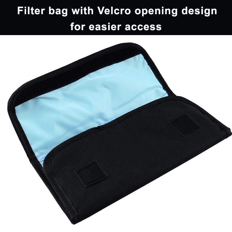 Lightdow Lens Filter Bag 3/4/6/10/12 Slot Filter Lens Filter Storage Pouch Bag for 37-82mm Lens Filter