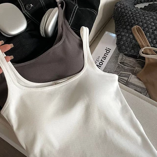 เสื้อกล้ามสายเดี่ยว เปิดหลัง เซ็กซี่ ไม่ต้องใส่เสื้อใน มีซับในตัว