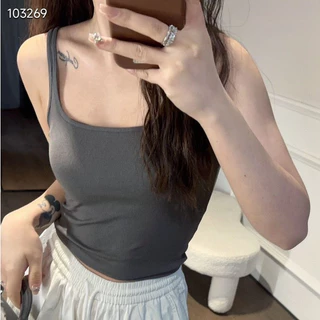 เสื้อกล้ามสายเดี่ยว เปิดหลัง เซ็กซี่ ไม่ต้องใส่เสื้อใน มีซับในตัว