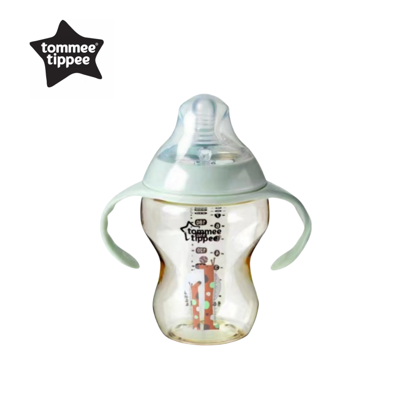 ขวดนม Tommee Tippee Closer to Nature PPSU 9oz/260ml พร้อมจุกนม med flow Giraffe (8290)