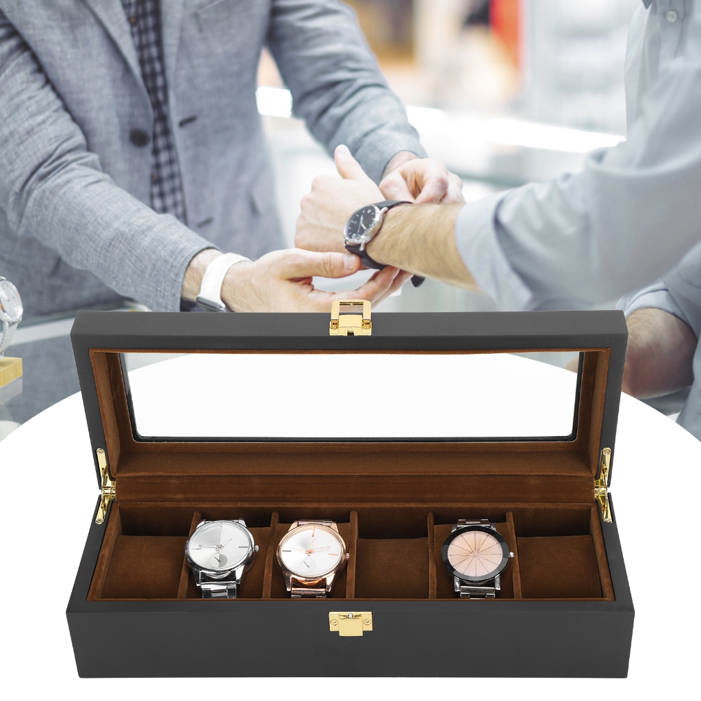 *พร้อมส่ง*ไม้แท กล่องนาฬิกา 2 3 5 6 10 12 เรือน กล่องใส่นาฬิกา Watch Box