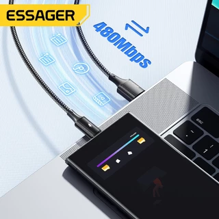 Esssger 120W 6A USB A ถึง Type C สายชาร์จข้อมูลอย่างรวดเร็วสําหรับ xiaomi redmi black shark โทรศัพท์มือถือ