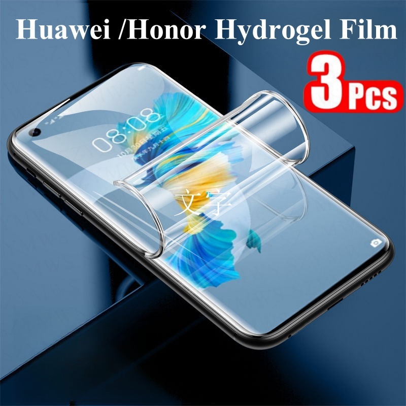 1/3 ชิ้นฟิล์มไฮโดรเจลนุ่มสําหรับ Honor X9d X9c X9b X9a X8d X7d X8c X8b X7c X6c X5c Plus Honor 400 Pro 90 200 100 Huawei Nova 9 ป้องกันหน้าจอแก้ว