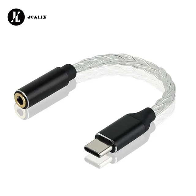 Jcally JM04 PRO อะแดปเตอร ์ เสียงดิจิตอลถอดรหัส ALC5686 DAC TYPEC ถึง 3.5 หูฟัง Amp Adapte
