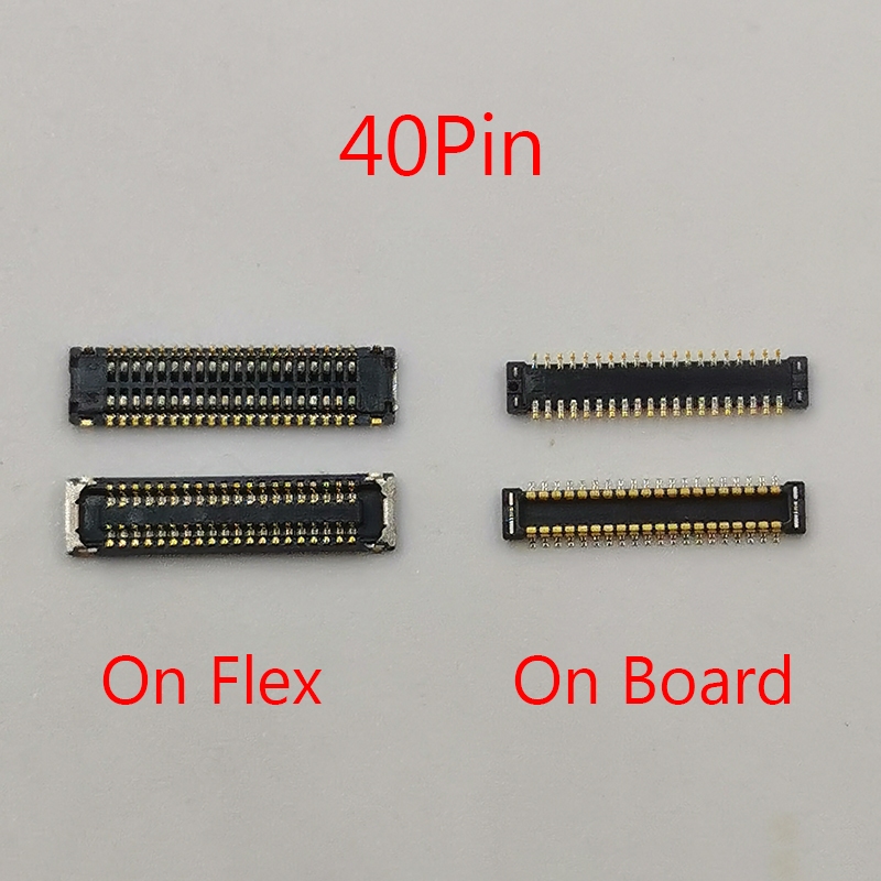 2pcs 40pin จอแสดงผล LCD FPC Connector บนสําหรับ Samsung A5 A5009 A500 A8 2016 A810 A810F A7 2016 A71