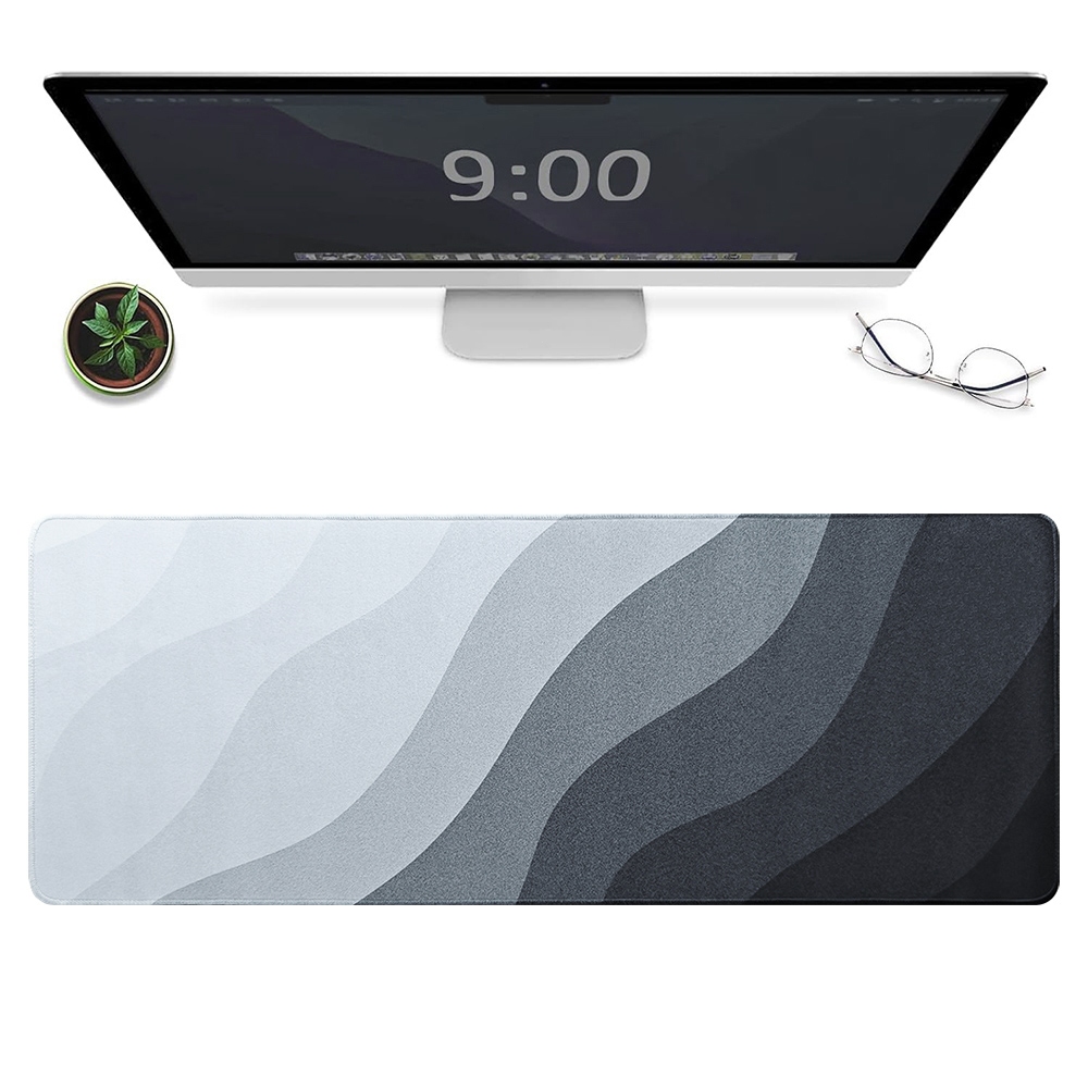 ขนาดใหญ่ แผ่นรองเมาส์สำหรับเล่นเกม แผ่นรองเมาส์ ฐานยางกันลื่น แผ่นรองโต๊ะ พร้อมขอบเย็บ