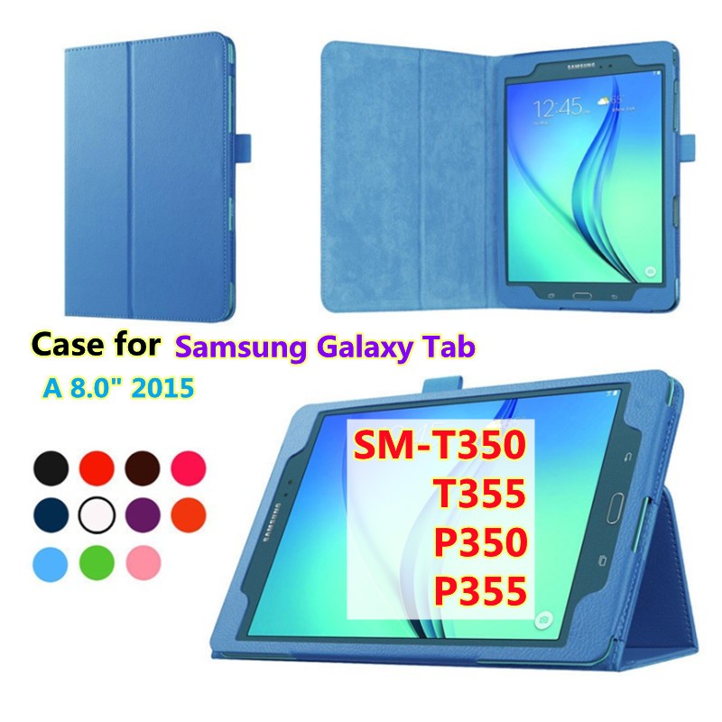 Stand Cover For Samsung Galaxy Tab A size 8.0 2015 SM-T350 T355 P350 P355 Flip Leather Case Cover