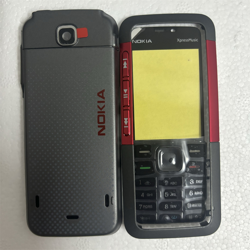 เคสฝาครอบโทรศัพท์มือถือครบชุดพร้อมปุ่มกดภาษาอังกฤษสําหรับ Nokia 5310 XpressMusic