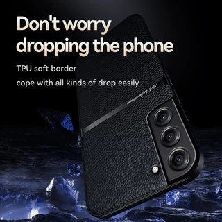 สําหรับ Samsung Galaxy S21 / Samsung S21 Ultra / Samsung S21 FE / Samsung S21 + / Samsung S21 Plus , น ้ ําหนักเบา , ป ้ องกันการหล ่ น , เคสโทรศัพท ์ หนังวัวคุณภาพสูง