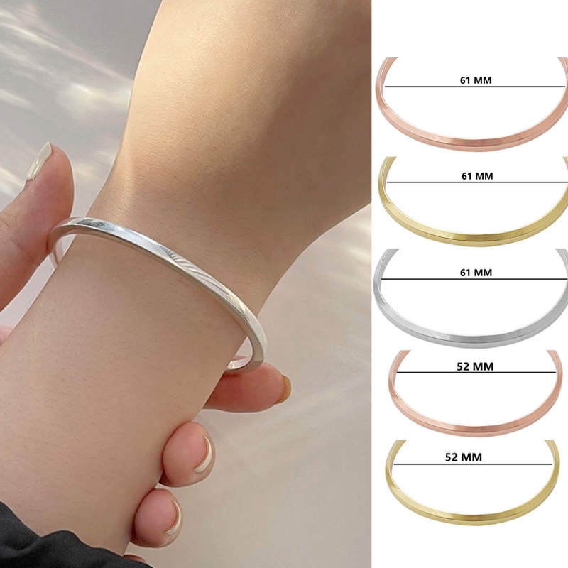 Jojo COCO ขายดี สร้อยข้อมือสเตนเลส ไทเทเนียม เคลือบเงา พิมพ์ลายตัวอักษร DIY สําหรับผู้หญิง