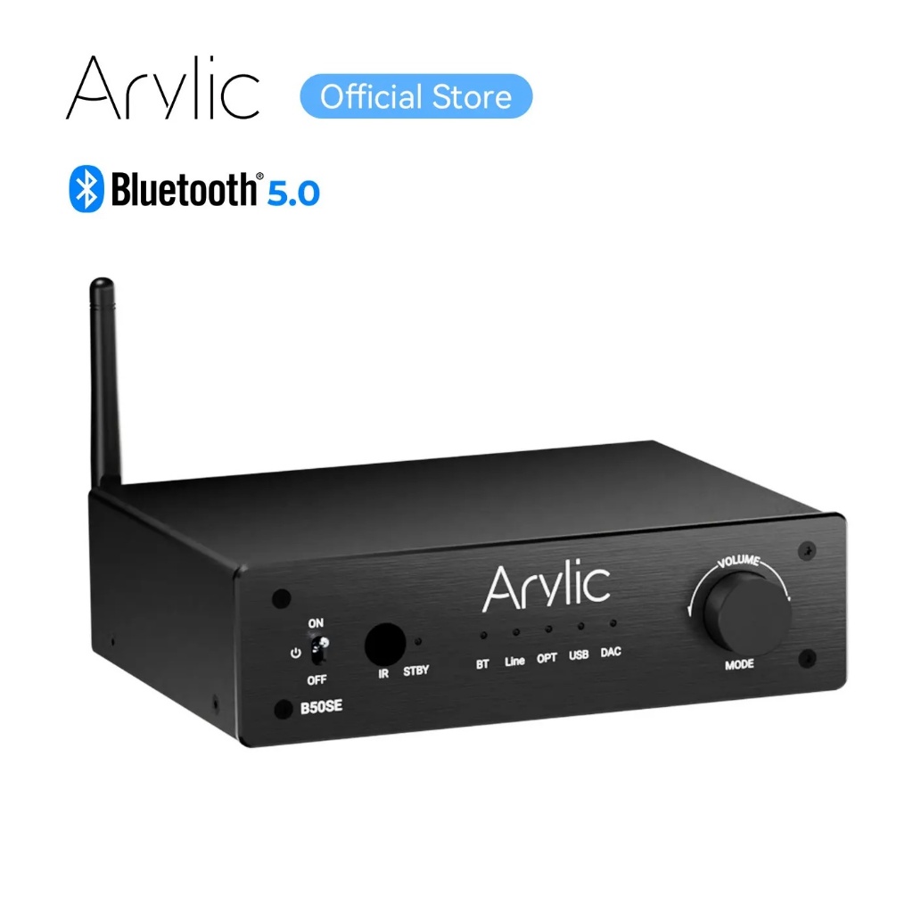 B50 SE บลูทูธสเตอริโอ50W x2 เครื่องขยายเสียง 2.1 ช่อง Mini Class D แบบบูรณาการ Amp สําหรับลําโพงบ้าน