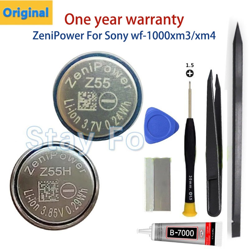 ใหม่ ZeniPower Z55 Z55H เปลี่ยน cp1254 สําหรับ Sony WF-1000XM3 WF-1000XM4 WF-SP900/SP700N /1000X WI-SP600N TWS หูฟังแบตเตอรี่ z75 เปลี่ยน cp1454