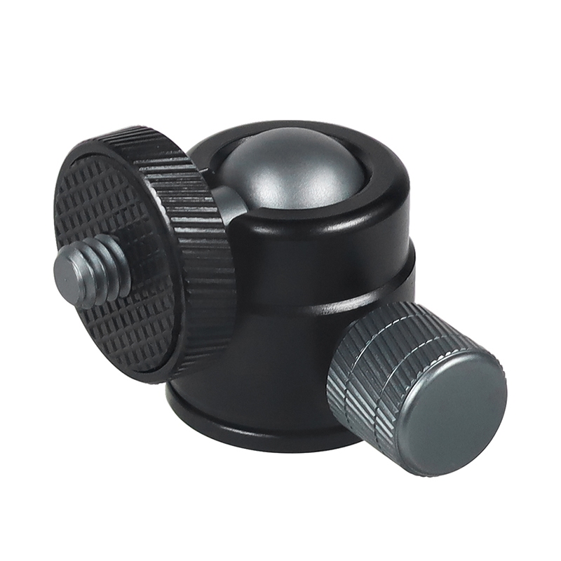 Feichao สําหรับ GoPro 13 12 11 / Insta360 X4 X3 Mini BallHead 360 หมุน 1/4 สกรูขาตั้งกล้อง Ball Head ล็อคลูกบิดสําหรับ Monopod แฟลช Light Stand Video