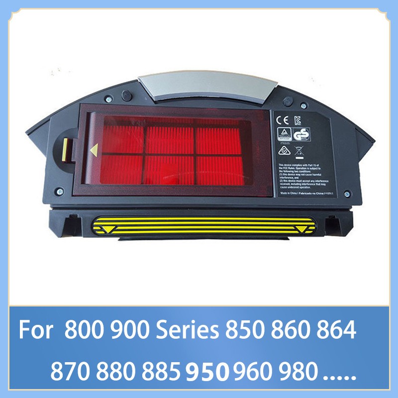 กล่องเก็บฝุ่น Bin Collector พร้อมตัวกรอง Hepa สําหรับ IRobot Roomba 800 900 Series 850 860 864 870 8