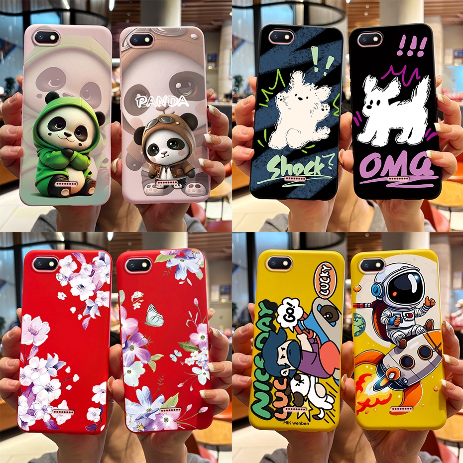 สําหรับ Xiaomi Redmi 6A 5A เคสโทรศัพท ์ Redmi5A Redmi6A แฟชั ่ นทาสีการพิมพ ์ ซิลิโคนนุ ่ มกันกระแทก TPU กรณี