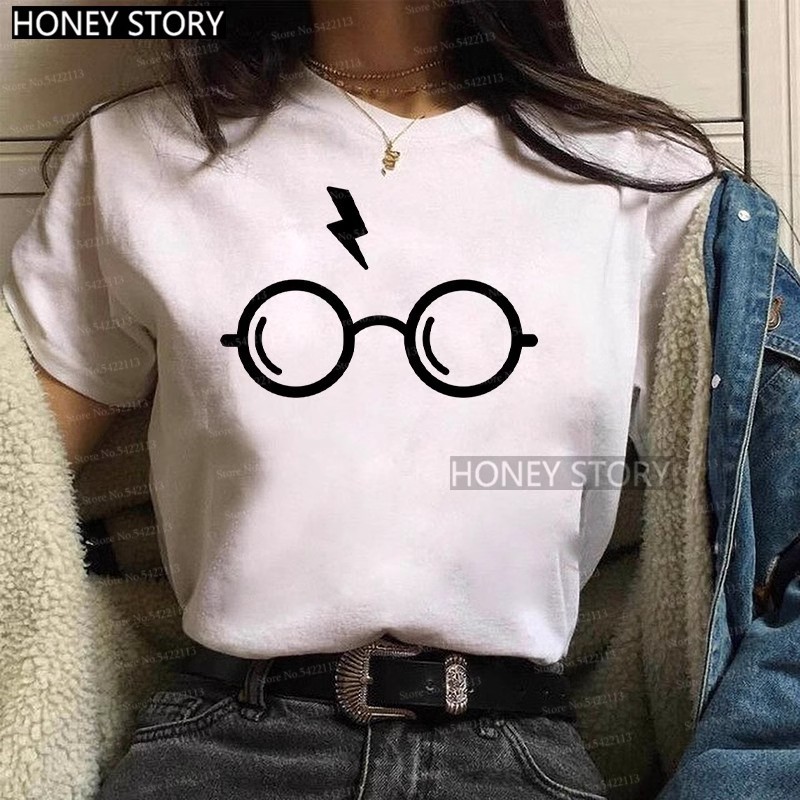 Uniqlo Design Harry Potter เสื้อยืดคอกลมลําลองผู้หญิงแขนสั้น