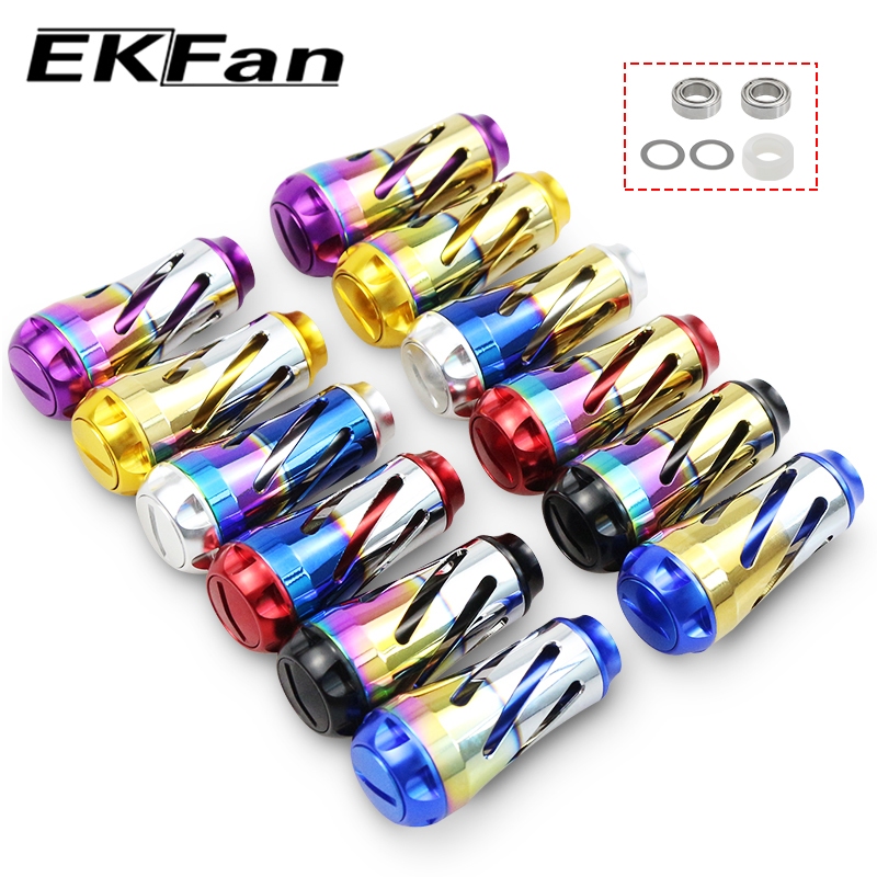 Ekfan ลูกบิดรอกตกปลา อะลูมิเนียมอัลลอย หลากสี สําหรับ 7*4*2.5 มม. abu Daiwa Shimano diy 2 ชิ้น