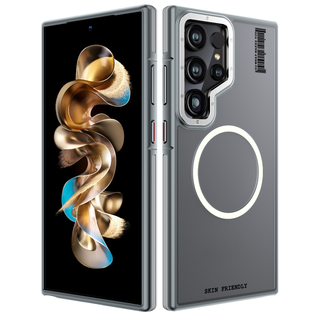[local] Wsken S25 Ultra Magnetic case สําหรับ Samsung Galaxy S24 Ultra S25 Ultra โทรศัพท์มือถือกรณี matte Translucent เคสโทรศัพท์ 6.8 นิ้วผิวด้านกันกระแทกเคสโทรศัพท์