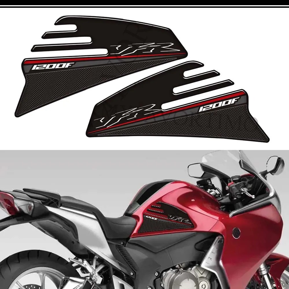 รถจักรยานยนต์สําหรับ Honda VFR1200F VFR 1200 F Decals สติกเกอร์ถัง Pad Side Grips แก๊สการใช้น้ํามันช