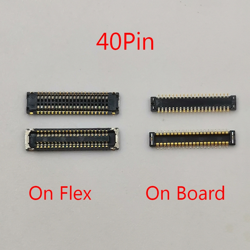 2pcs 40Pin จอแสดงผล LCD FPC บนเมนบอร ์ ดสําหรับ Samsung J7 2016 J710F J5 2016 J510F J6 2018 J600 J7 2017 J730F J8 2018 J800 J810 J7 Plus USB Board แบตเตอรี ่ Connector บน Flex