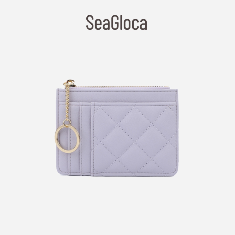 Seagloca ใหม่กระเป๋าบัตร High End การ์ดขนาดเล็กลมหอม Ling Ge Multi Card ตําแหน่งกระเป๋าสําหรับผู้หญิงไม่มี 1885
