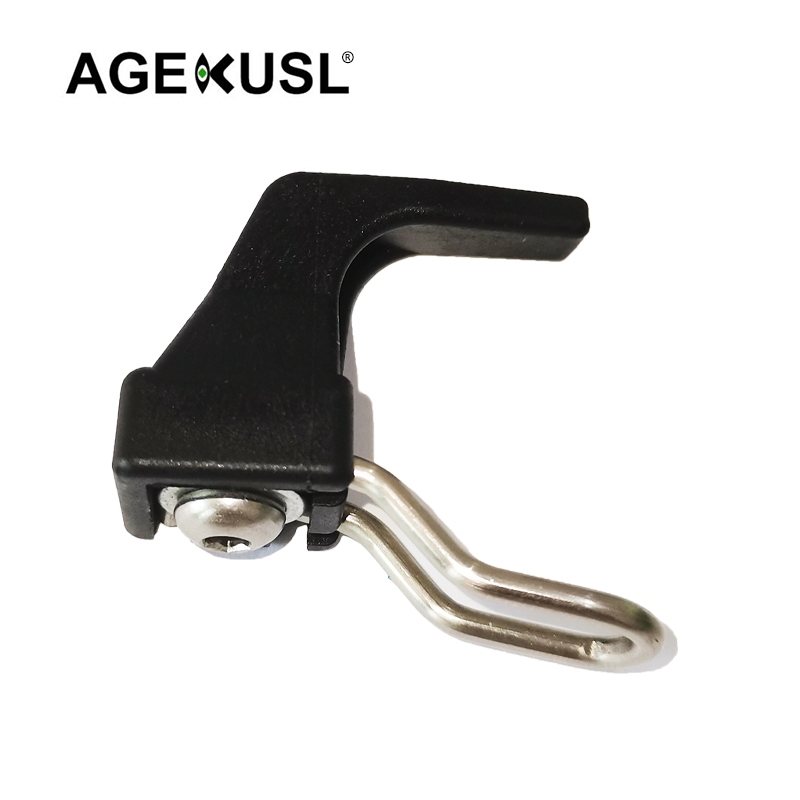 Agekusl ตะขอแขวนส้อมหน้าจักรยาน ตะขอ E พลาสติก ใช้สําหรับ Brompton No Mudguard รุ่นจักรยาน