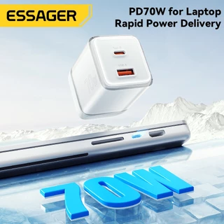 Essager 70W GaN Charger USB + ประเภท C Charger Fast Charging รองรับ PPS PD3.0 QC4.0 อะแดปเตอร์สําหรับ Android Travel Charger