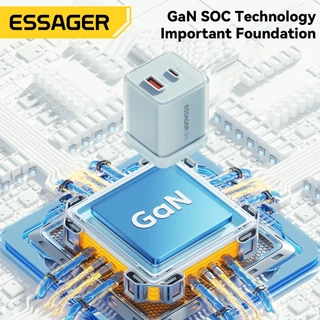 Essager 70W GaN Charger USB + ประเภท C Charger Fast Charging รองรับ PPS PD3.0 QC4.0 อะแดปเตอร์สําหรับ Android Travel Charger