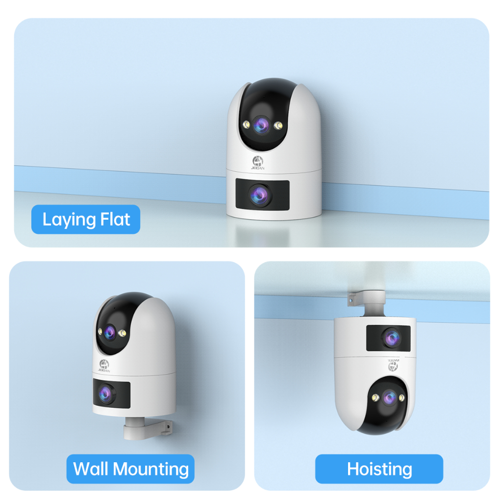 Jooan 4K กล้องคู่ กล้องวงจรปิดนอกบ้าน wifi ไร้สายไม่ใช้เน็ต 5MP กล้องกันน้ำ กล้อง 360 องศา
