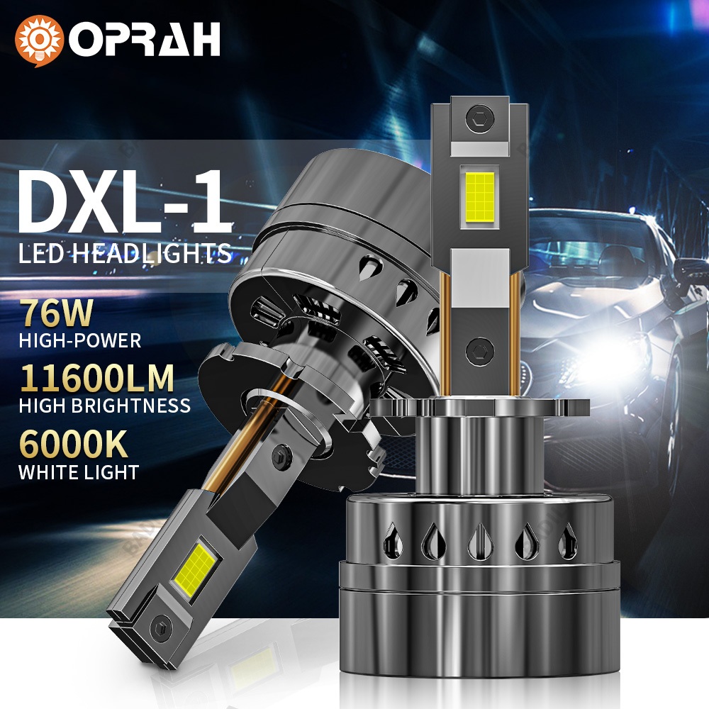 ((2PCS) 76w High Power D1S D2S D3S D4S D5S D8S LED ไฟหน้า 3570 ไฟหน้ารถหลอดไฟ 12V