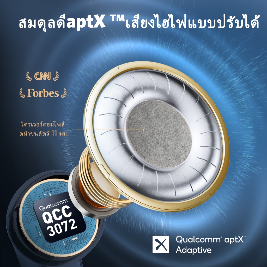 Earfun Air Pro 3 หูฟังไร้สาย ตัดเสียงรบกวน จัดส่งจากไทย หูฟังบลูทูธ 5.3 หูฟังอินเอียร์