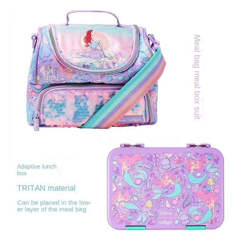 ออสเตรเลีย smiggle กล ่ องอาหารกลางวันนักเรียน + Meal Pack กล ่ องอาหารกลางวันความจุขนาดใหญ ่ กล ่ องผลไม ้