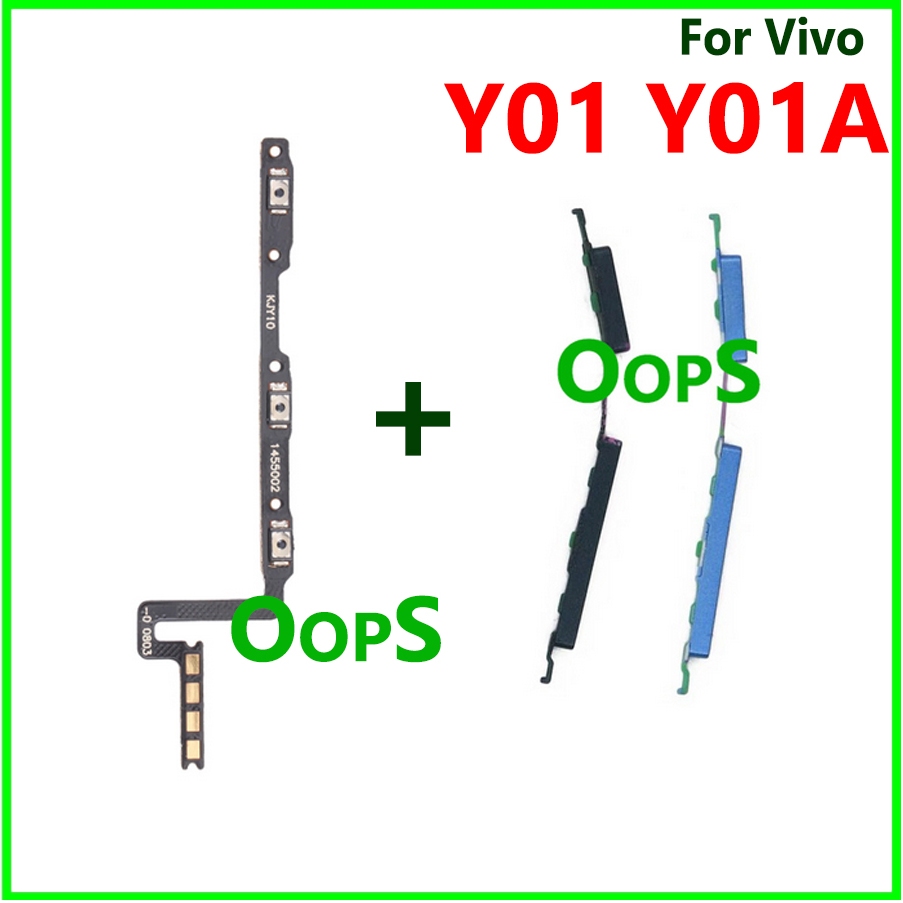 On off Power volume ปุ่ม flex สําหรับ vivo Y01 Y01A ปุ่มด้านข้างสายริบบิ้น