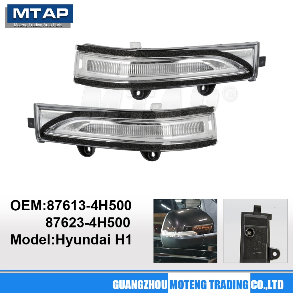 โคมไฟกระจกมองข้างไฟเลี้ยวสําหรับ Hyundai Starex H1 H-1 2018 2019 2020 2021 กระจกมองหลังสัญญาณไฟ LED 