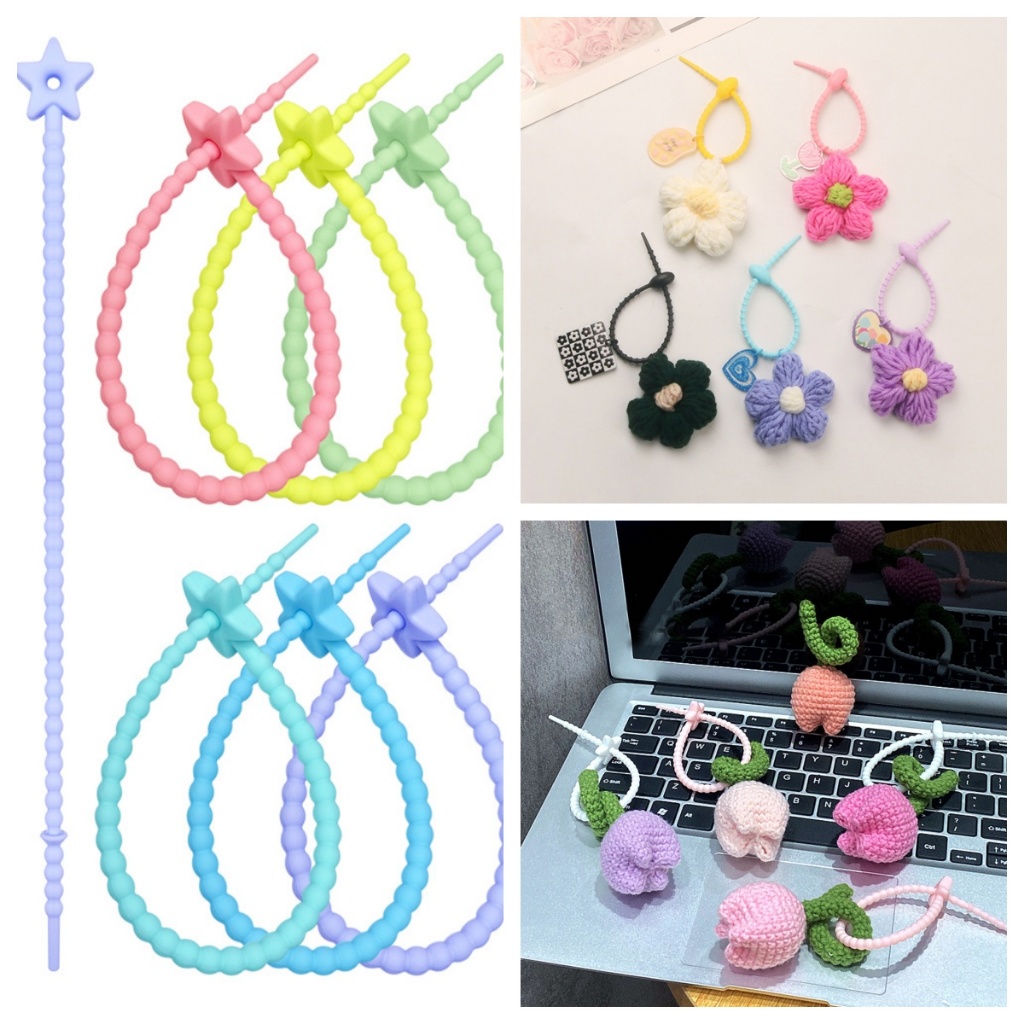 Tie 22 ซม.วัสดุ DIY พวงกุญแจมัลติฟังก ์ ชั ่ นสีนํามาใช ้ ใหม ่
