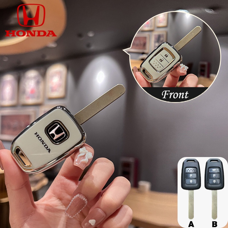เคสกุญแจ Honda 2 ปุ ่ ม 3 ปุ ่ มสําหรับพวงกุญแจ Honda City BR-V รวมทุกอย ่ าง