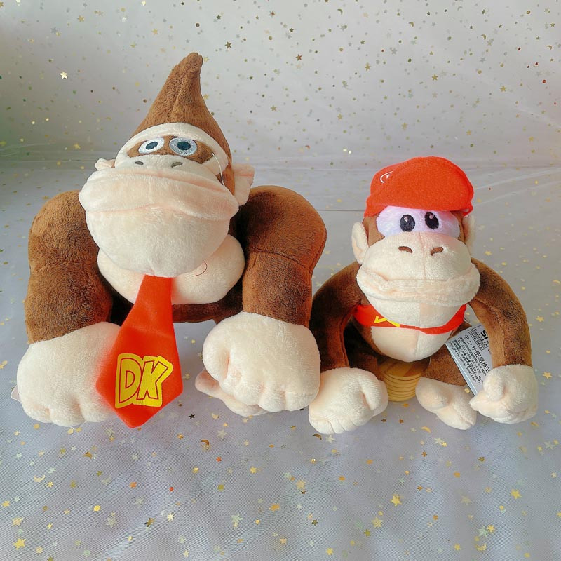 20 ซม.-25 ซม.ลิง Donkey Kings Kong Diddy ตุ๊กตาของเล่นตุ๊กตา Super Mari Little King Kong Orangutan ต