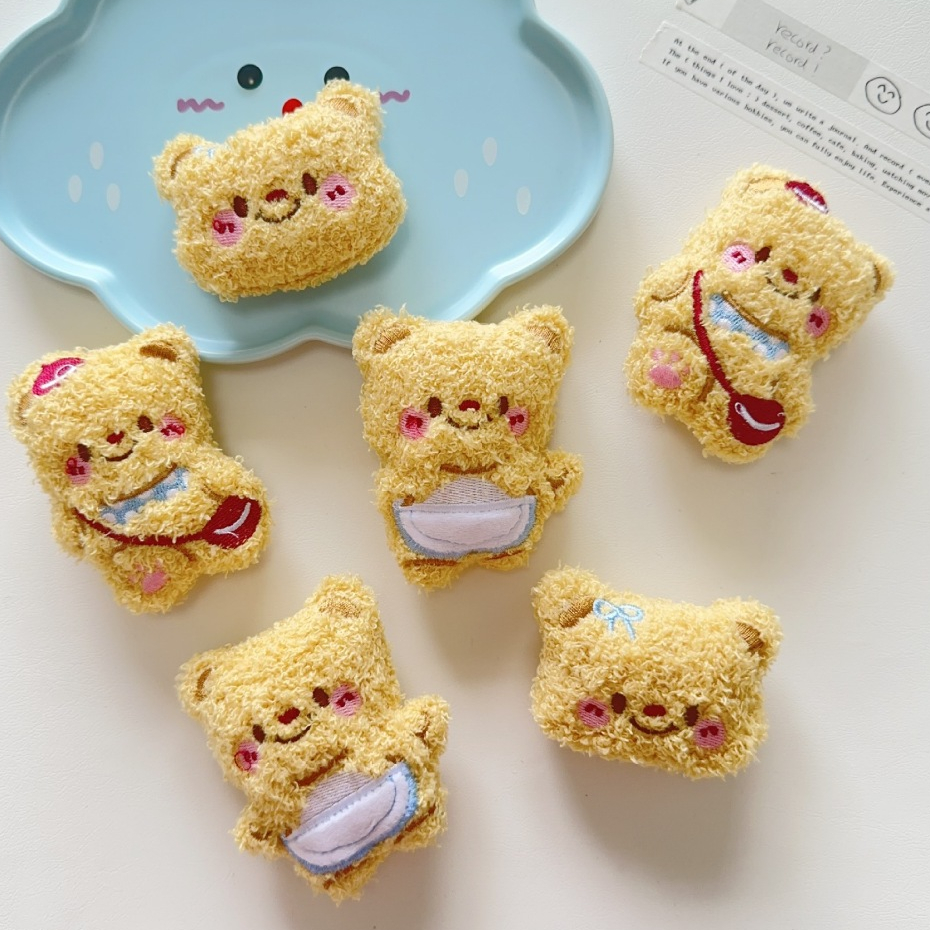 พวงกุญแจ หมีเนย Butterbear ลายการ์ตูน น่ารักๆฟูๆ Insสไตล์เกาหลี ผู้ชายและผู้หญิงคู่รัก สําหรับกระเป๋านักเรียน เหมาะกับของขวัญ-aidderse