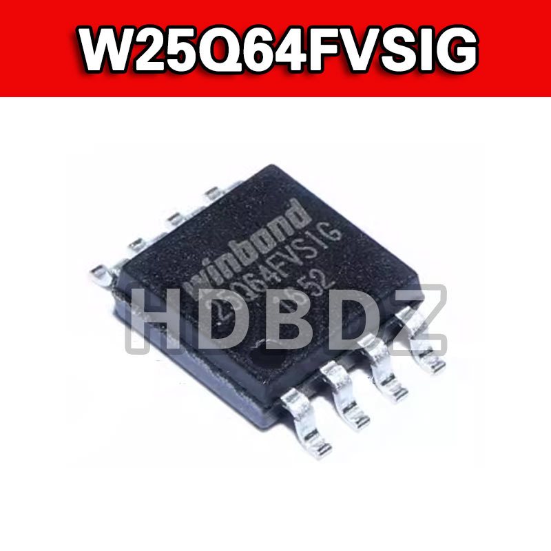 5pcs W25Q64 W25Q64FVSIG W25Q64FWSIG W25Q64FVSIQ W25Q64JVSIQ SOP-8 8M FLASH แฟลชหน่วยความจําชิป  IC S