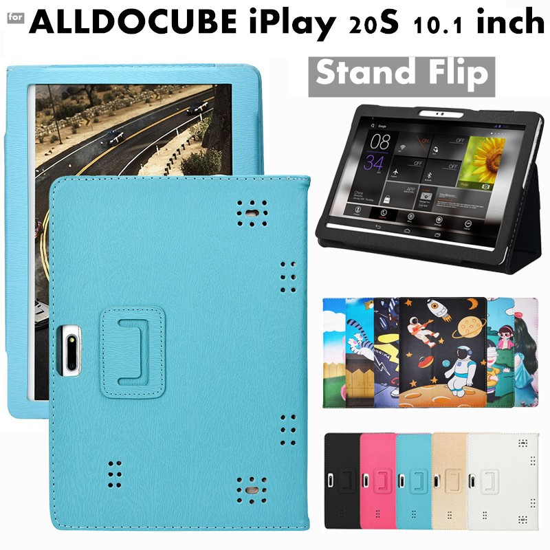 Flip Case for ALLDOCUBE iPlay 20S iPlay20S 10.1 inch Silk Pattern Cover Flip Foldable Stand Full Body Protective Case