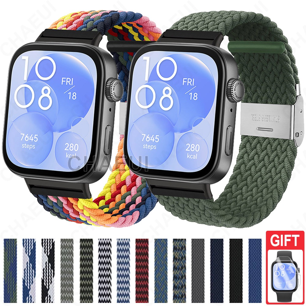 สายรัดข ้ อมือไนลอนถักสายรัดข ้ อมือสําหรับ Huawei Watch Fit 3 2 / Huawei Watch Fit Special Edition