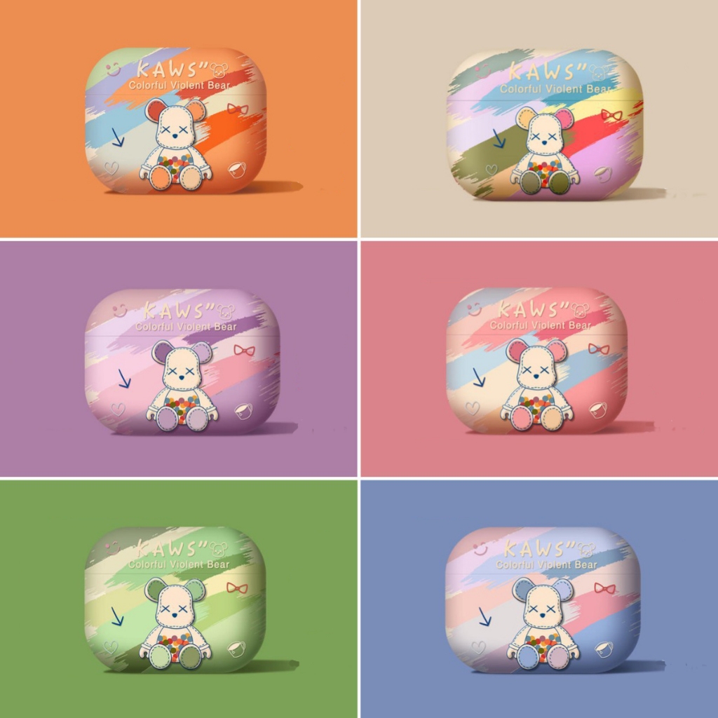 Mango กรณีปลอก Soft TPU Matte สําหรับ Airpods 1 2 3 4 ANC Pro 2 Gen 2 3 4 2nd 3rd 4th Full-Body ป้องกันกันกระแทก Cool การ์ตูนอะนิเมะ Soft Matte TPU