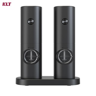 Cliton Electric Salt And Pepper Grinder Set with LED Light, Automatic Grinding, Adjustable Coarseness, Food-Grade Material