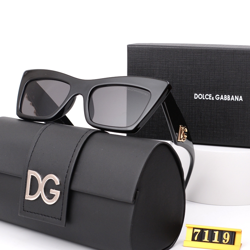 2024 ใหม ่ แบรนด ์ ใหญ ่ ขากระจกรูปแบบคู ่ แว ่ นตาแฟชั ่ นส ่ วนบุคคลแว ่ นตากันแดด Unisex -7119