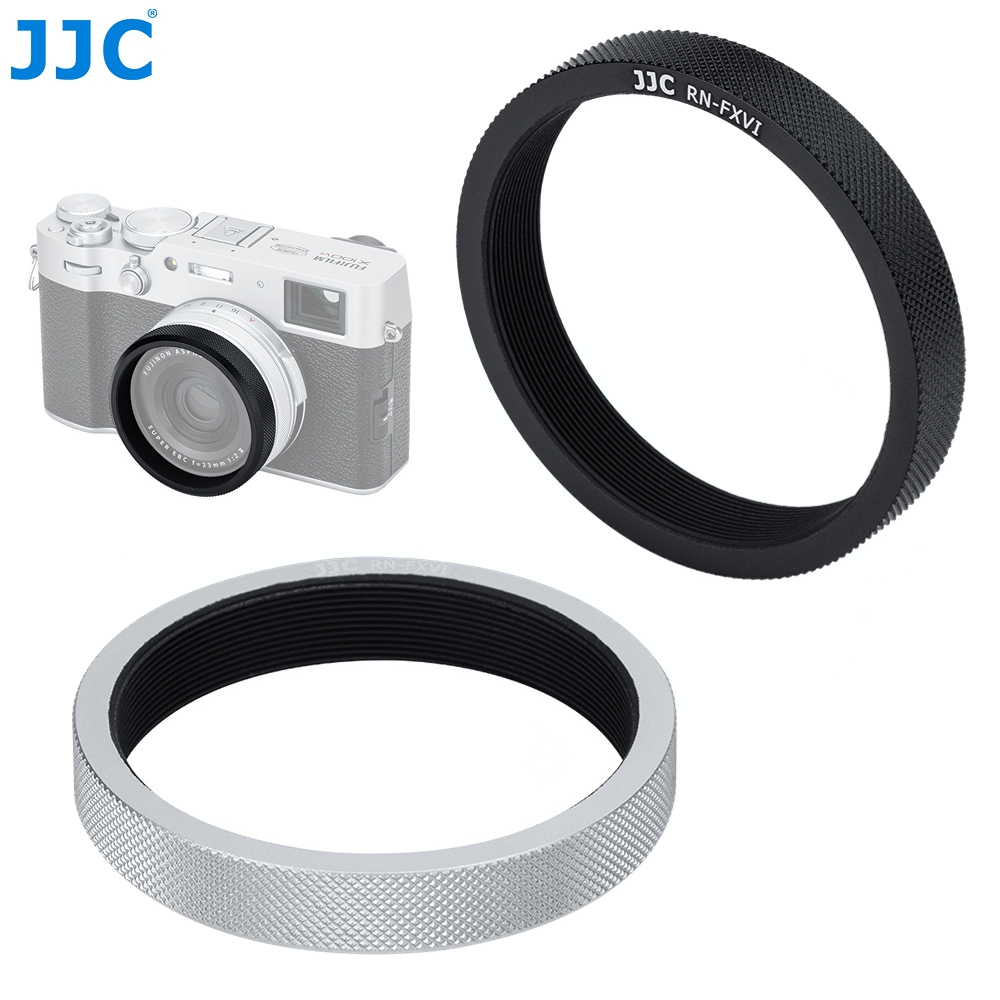 JJC แหวนอะแดปเตอร์กรองเปลี่ยน AR-X100 สำหรับกล้อง Fuji Fujifilm X100VI X100V X100T X100F X100S X100 X70 ติดตั้ง 49 มม. UV CPL ND ตัวกรองดาว