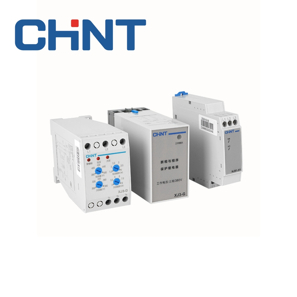 CHNT เฟสล้มเหลวและลำดับรีเลย์ป้องกัน XJ3-G XJ3-D NJB1-X1 multi-เลือกแรงดันไฟฟ้า 380V ปั๊มน้ำมอเตอร์