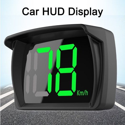 รถ HUD Universal Head Up จอแสดงผล Speedometer GPS ตัวอักษรขนาดใหญ ่ ดิจิตอล Speed Meter นาฬิกา Gauge กระจกโปรเจคเตอร ์ รถยนต ์ Electronics