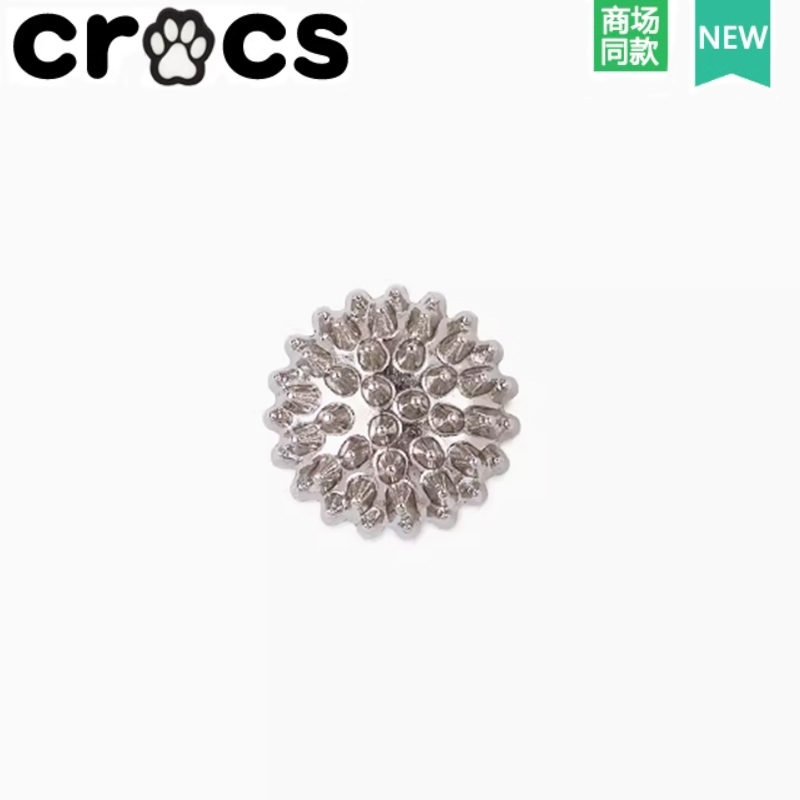 Crocs สไตล์ใหม่รองเท้าหลุมดอกไม้อุปกรณ์เสริมรองเท้าหัวเข็มขัดการ์ด Luo Chi Zhibixing อุปกรณ์เสริมตกแต่งกระเป๋า CROCS Plush Mix Match