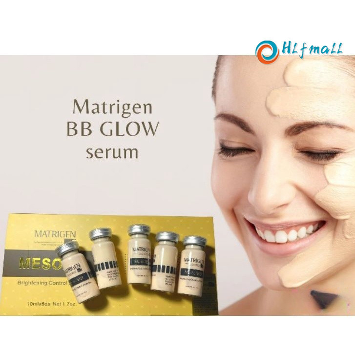 5 VIAL Matrigen Meso BB Brightening Control System BB Glow Serum Foundation BB Glass Skin